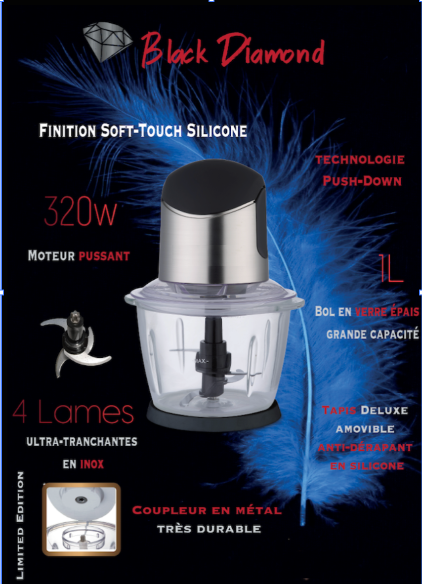 Hachoir Platinum Deluxe Silicone Soft Touch & Inox