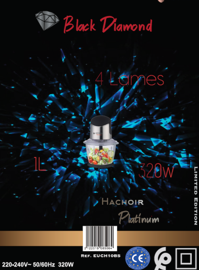 Hachoir Platinum Deluxe Silicone Soft Touch & Inox thumbnail 3