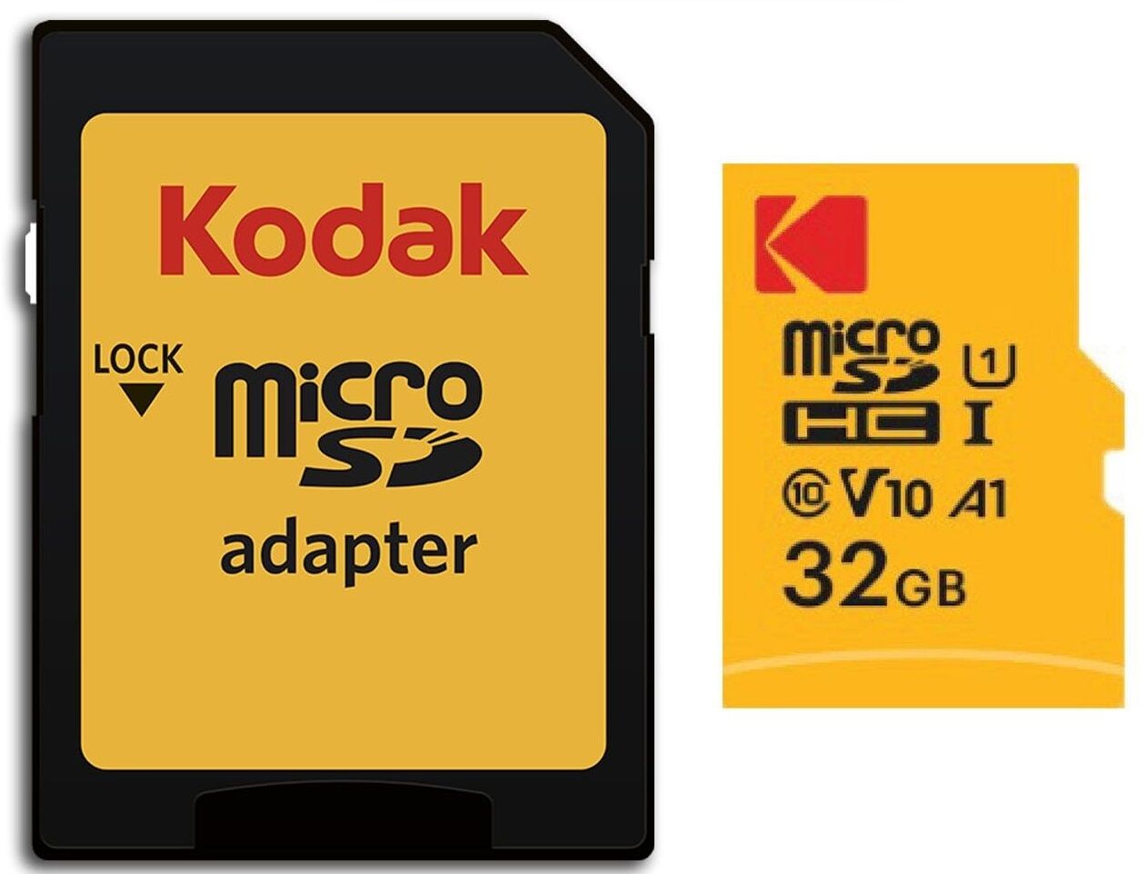 Carte mémoire 32GB Micro SDHC UHS-I(U1) V10 A1+adaptateur Class 10