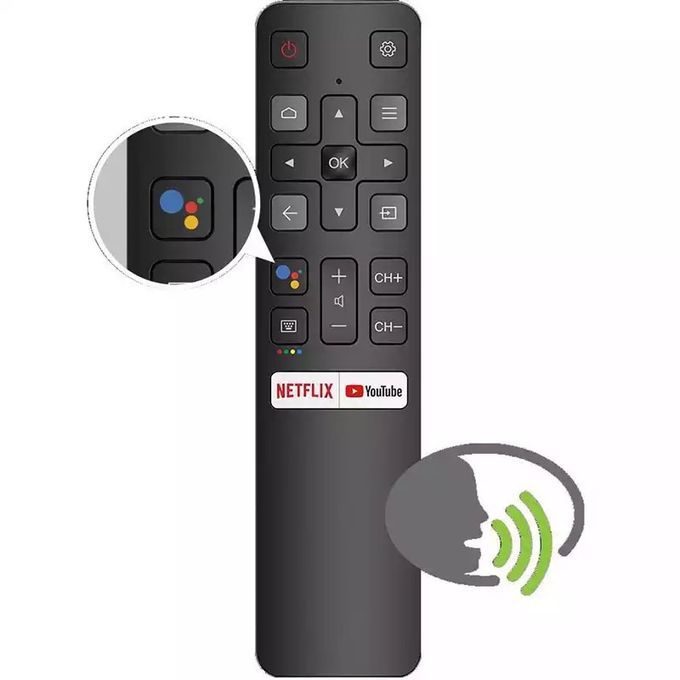 Télécommande Vocale Remplacée Android TV 4K UHD