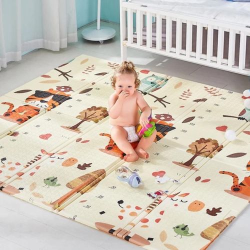 Tapis de jeu double face pour bébé