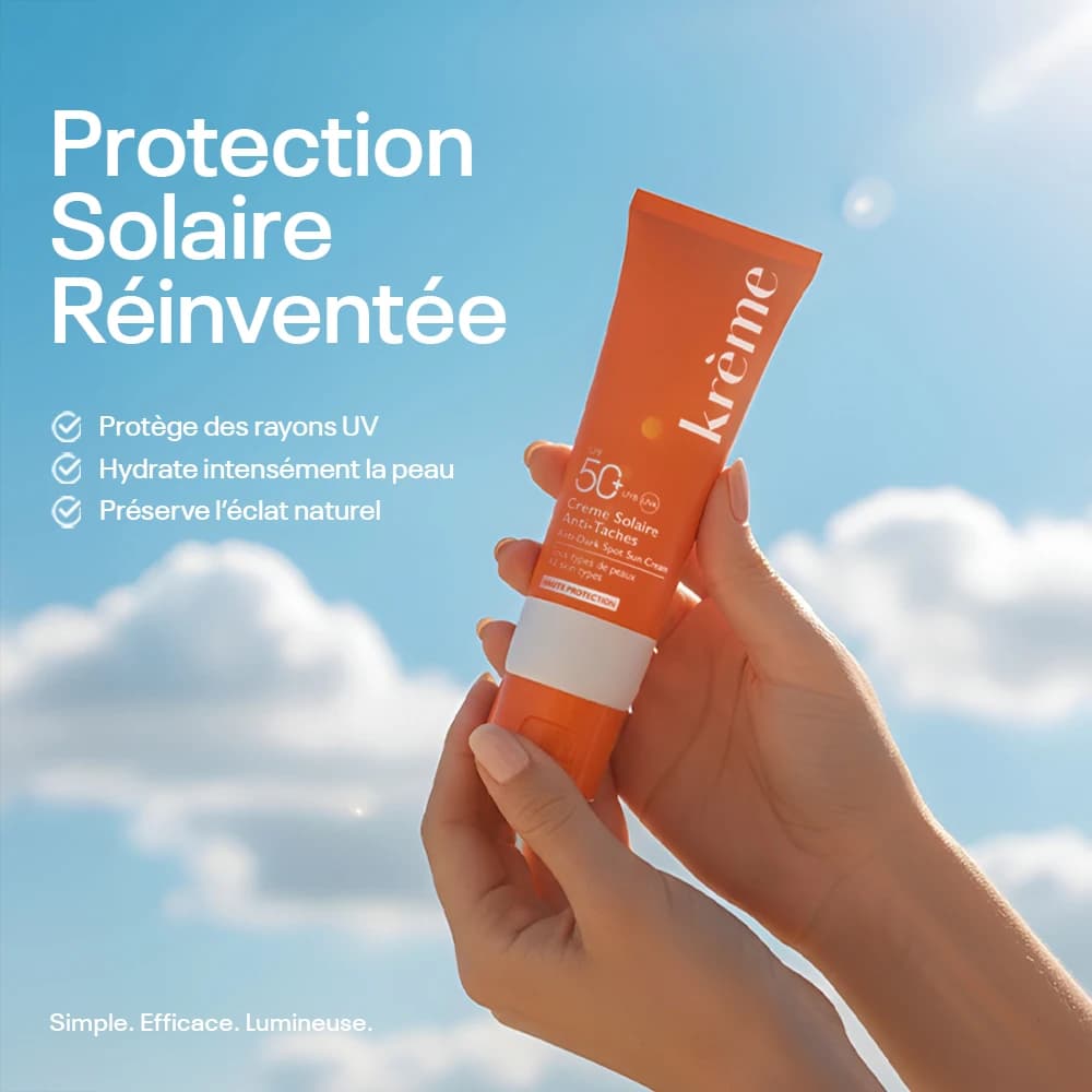 Crème solaire anti-tache SPF 50+