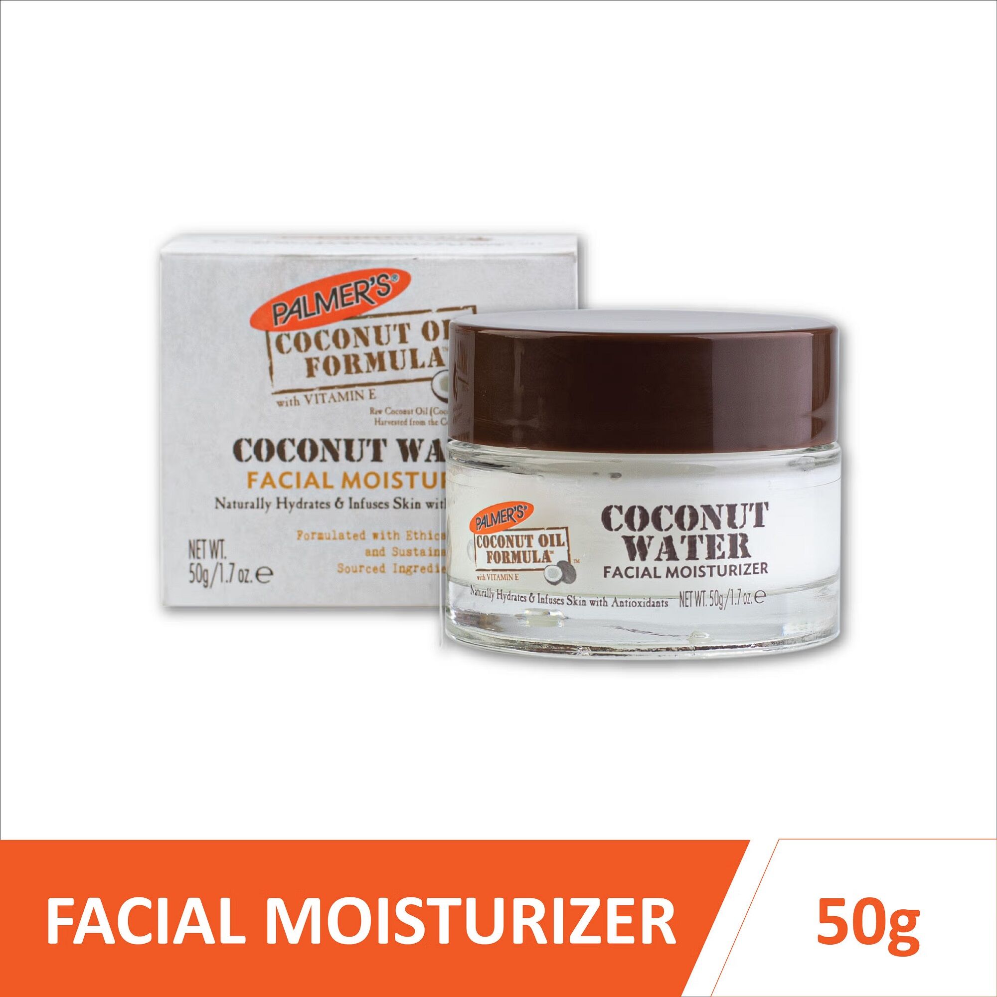 Crème Hydratante pour le Visage à la Noix de Coco - 50g