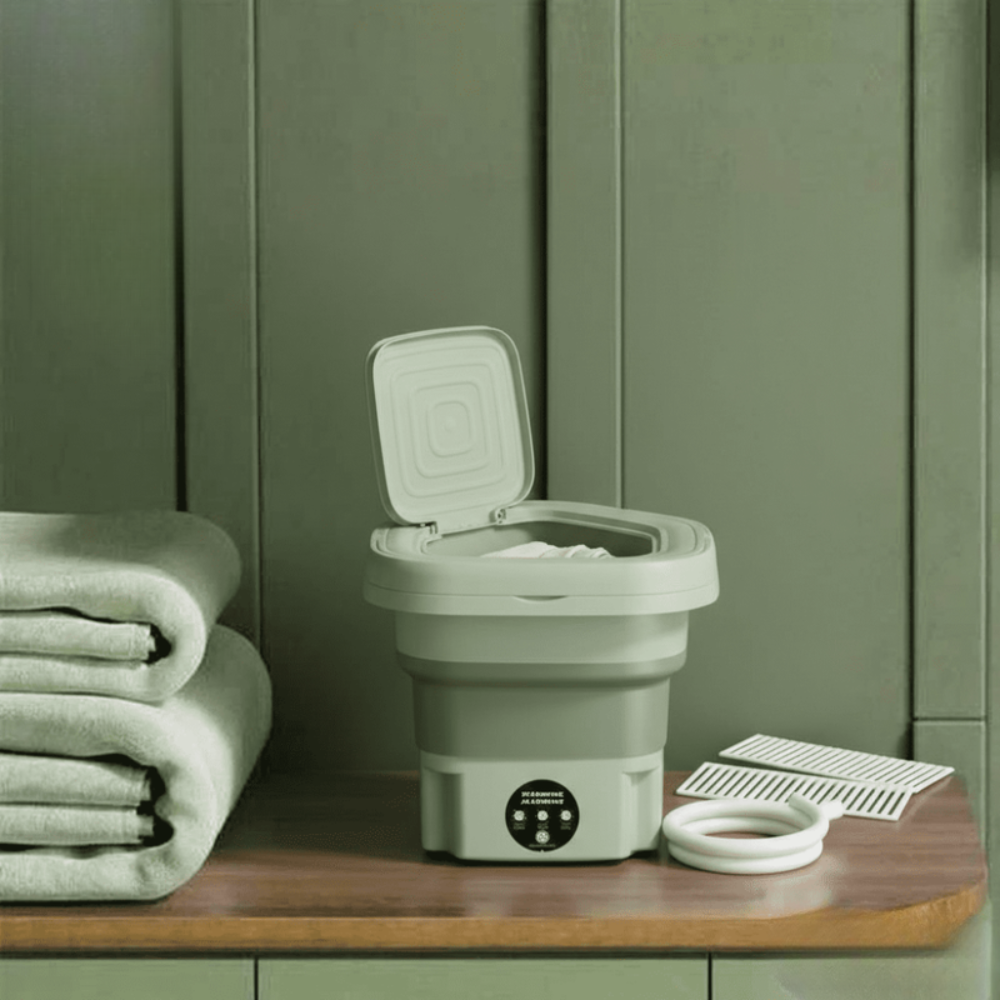 Mini machine a laver portable compacte et facile a utiliser -couleur aleatoire  thumbnail 1