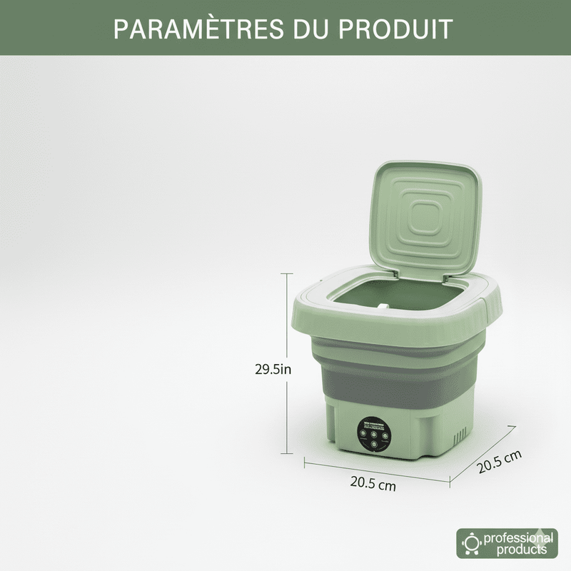 Mini machine a laver portable compacte et facile a utiliser -couleur aleatoire  thumbnail 2