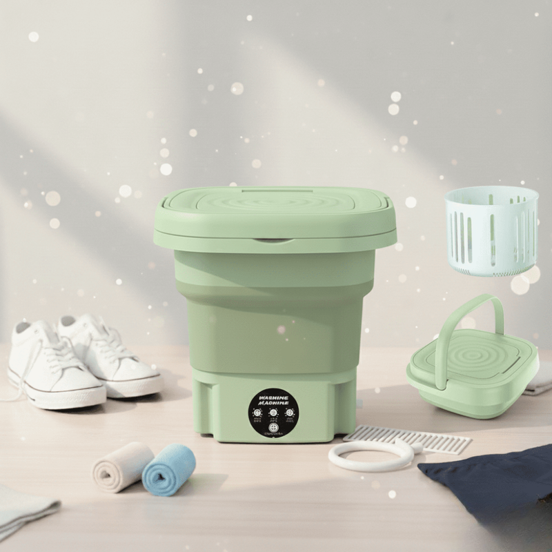 Mini machine a laver portable compacte et facile a utiliser -couleur aleatoire  thumbnail 3
