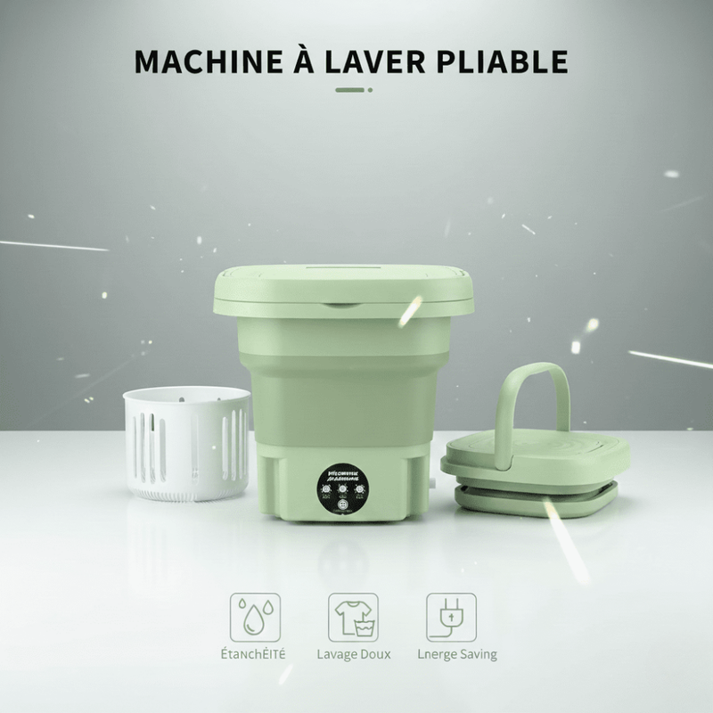 Mini machine a laver portable compacte et facile a utiliser -couleur aleatoire  thumbnail 4