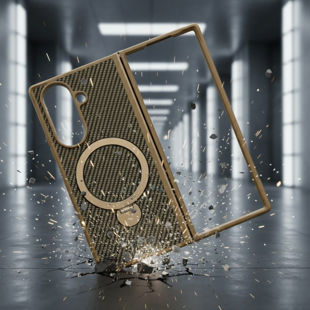 Coque Carbone Magsafe – Marron Pour Z Fold 6 thumbnail 6