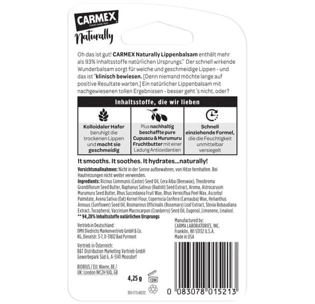 Naturally Stick Berry – Soin Naturel Pour Les Lèvres Pour Un Résultat Souple thumbnail 3