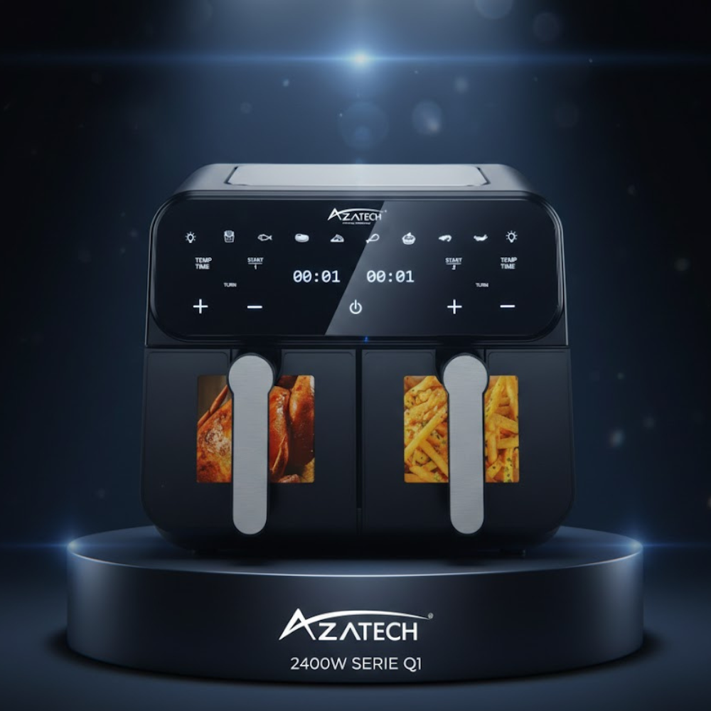 Friteuse À Air Aztech Q1 – Double Compartiment