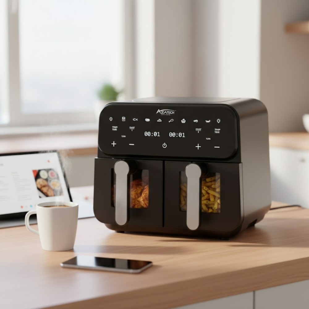 Friteuse À Air Aztech Q1 – Double Compartiment