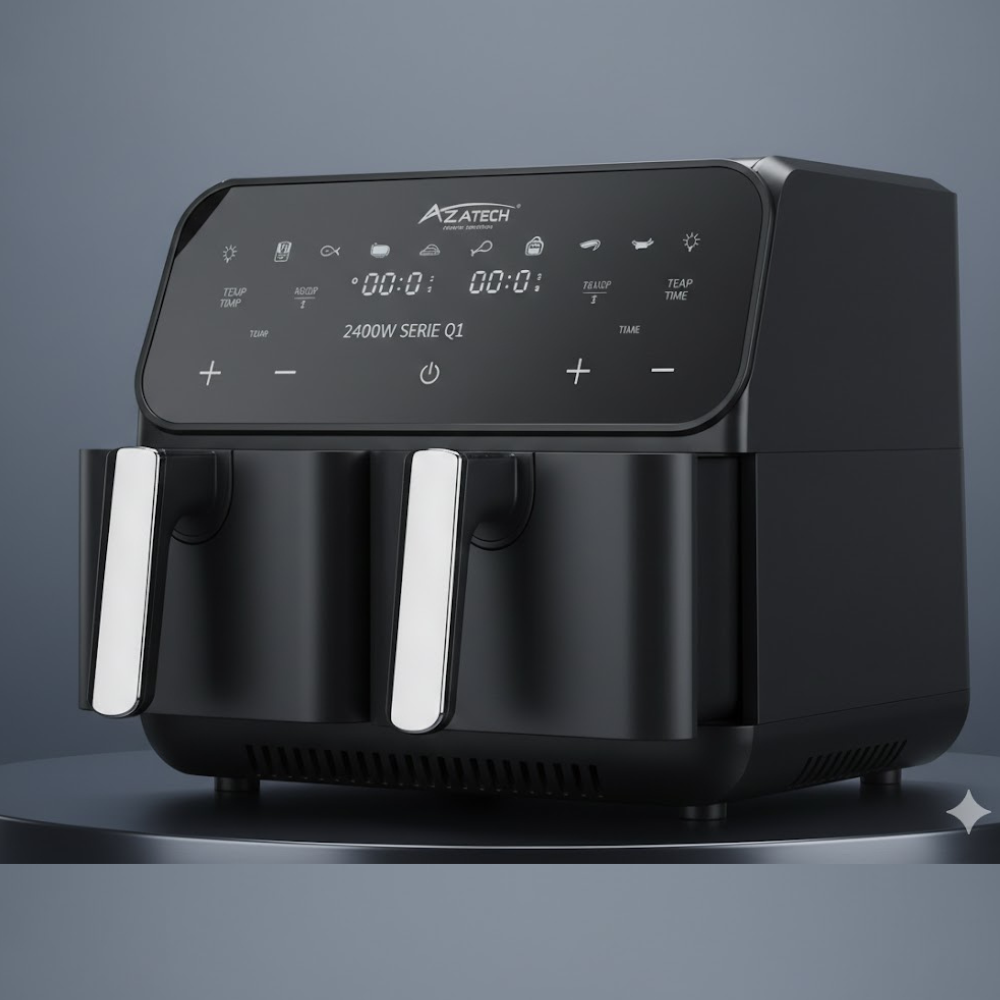 Friteuse À Air Aztech Q1 – Double Compartiment thumbnail 3