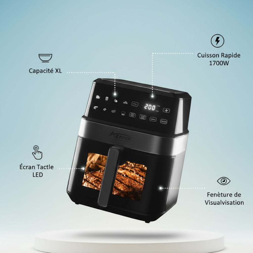 Friteuse À Air Amazing Technology – Série R – 1700w