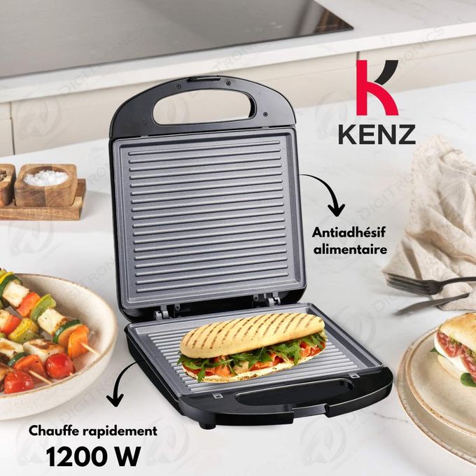 Kenz Grill Panini Double Face 1200w
