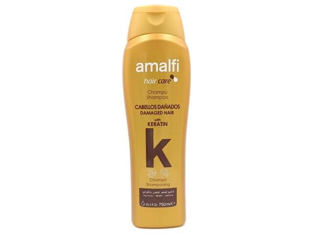 Shampooing Kératine & Argan Spécial Cheveux Abîmés Amalfi