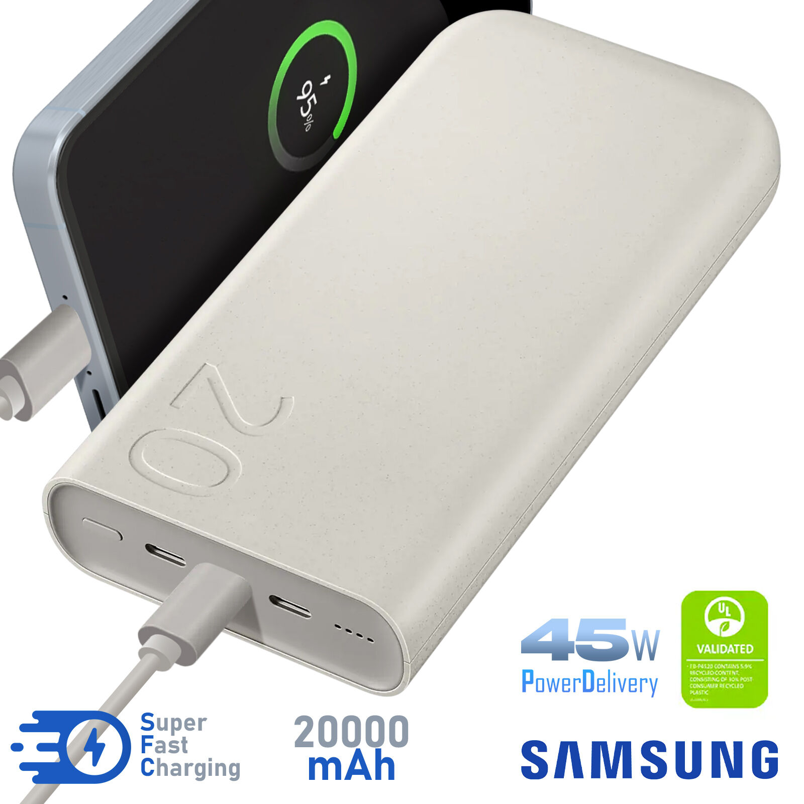 Power Bank Samsung 20 000 Mah 45w Super Fast Charging thumbnail 3