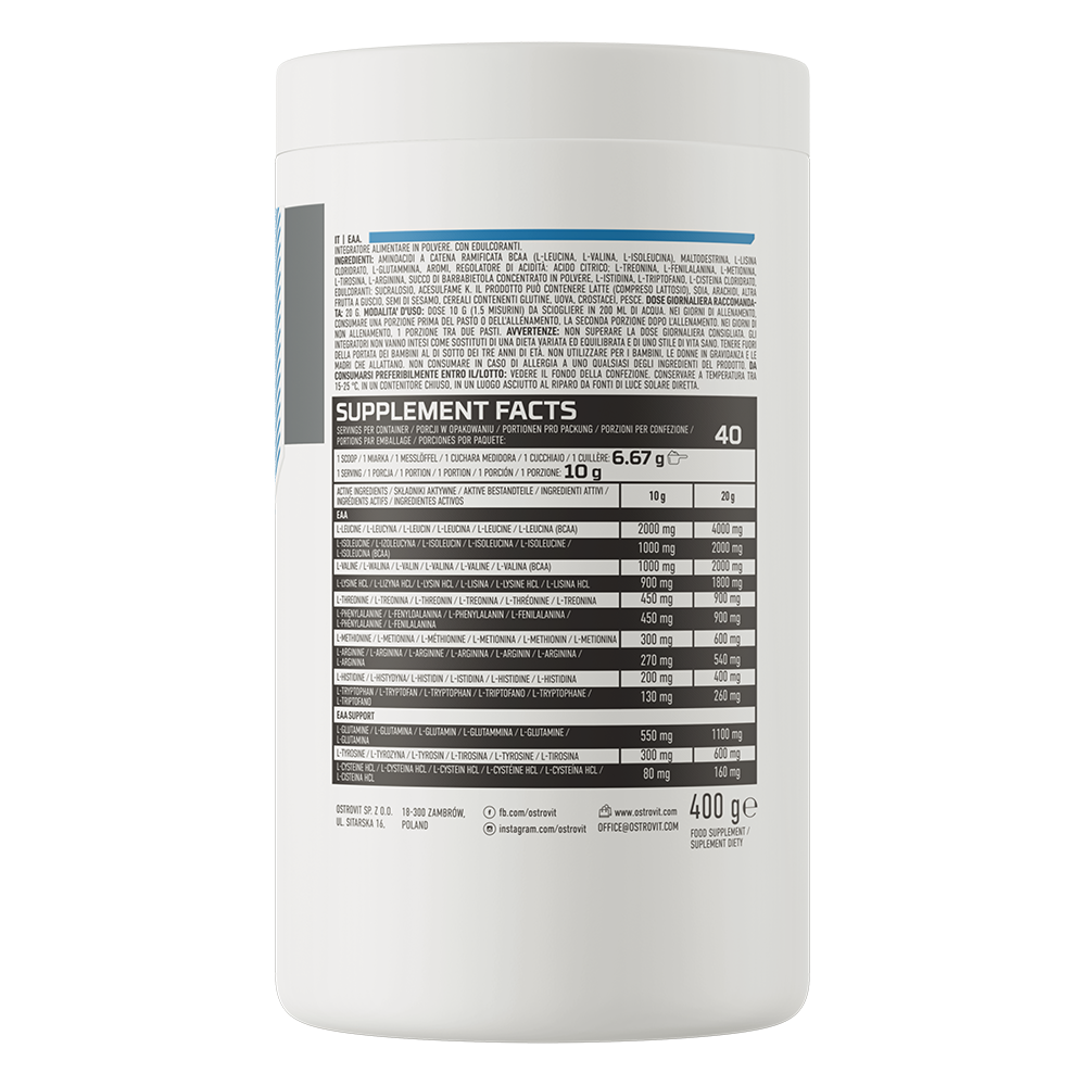 Eaa 400 G Grapefruit | Bcaa | Acides Aminés Essentiels + Glutamine, Tyrosine & Cystéine