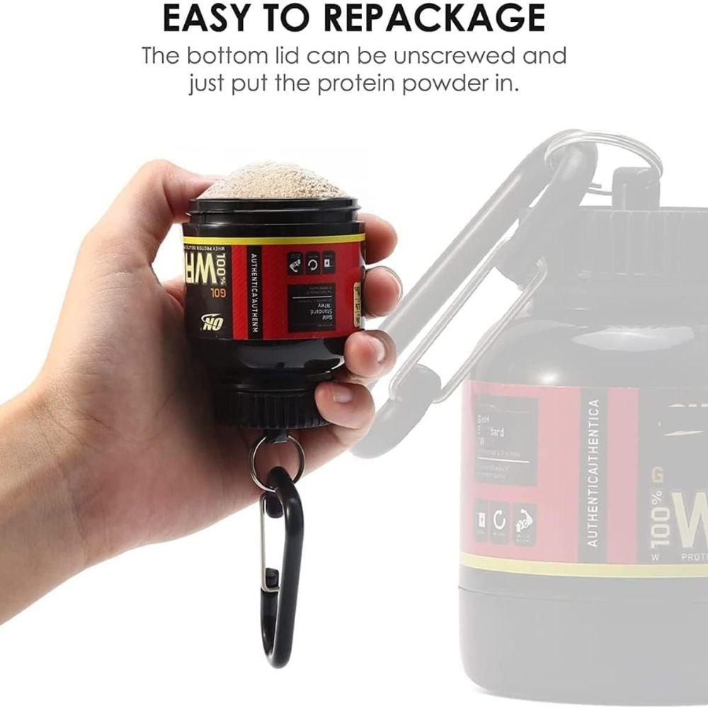 Mini Bouteille Pour Protéines Et Compléments | Idéal Pour Whey | Bcaa Et Créatine thumbnail 5