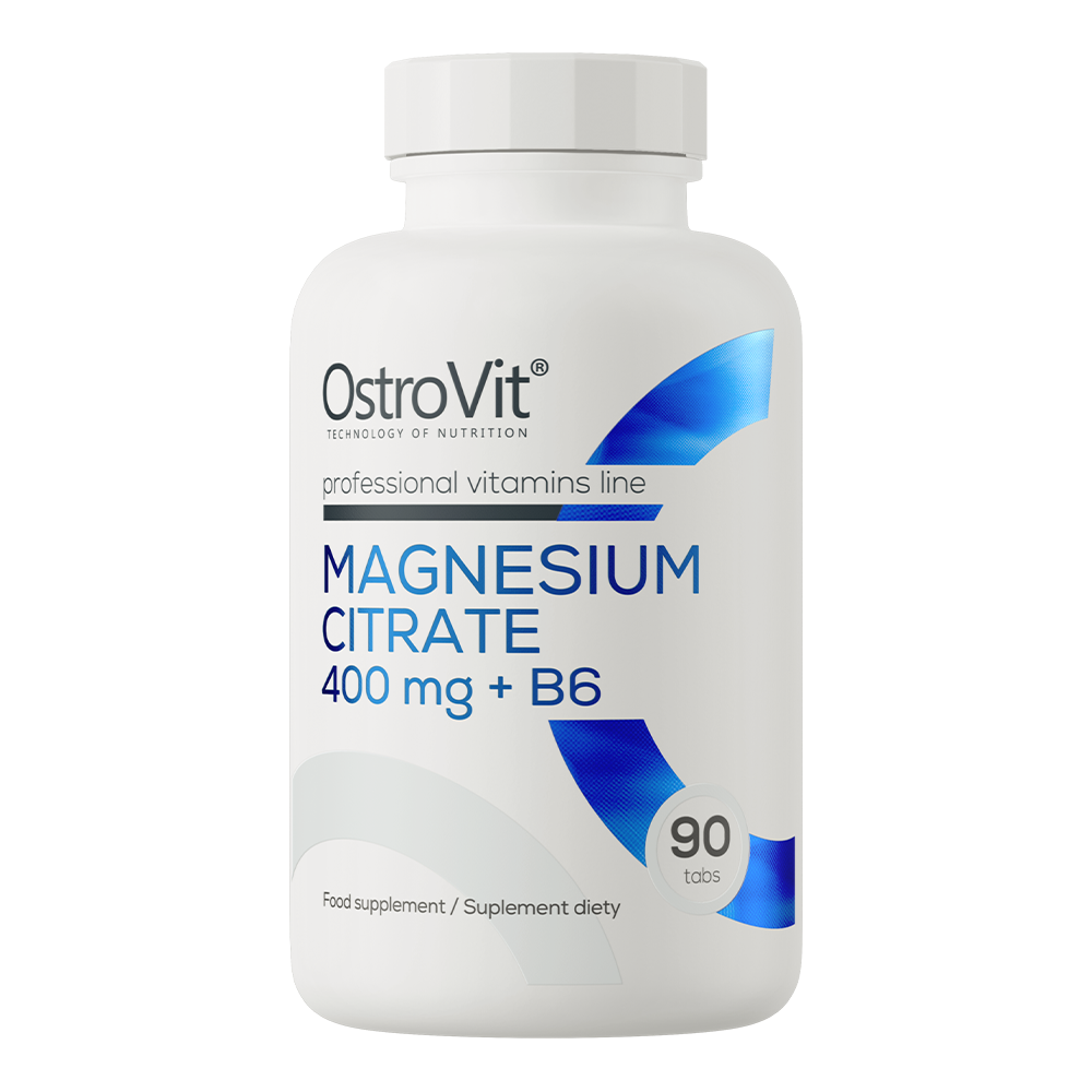 Magnesium Citrate 400 Mg + B6 90 Tablets | Énergie | Muscles | Système Nerveux | Bien-être thumbnail 1