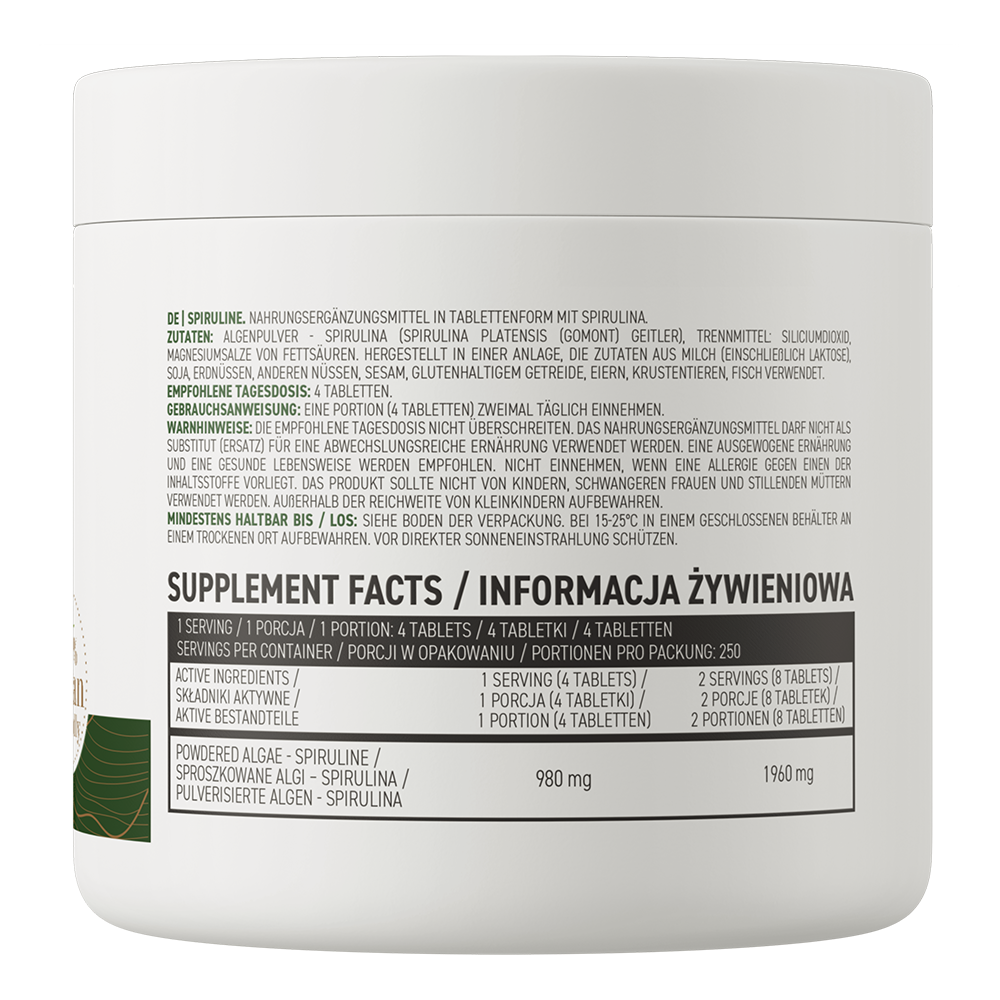 Spiruline Vege 980 Mg 1000 Tablets | Énergie | Immunité | Détox | Vegan thumbnail 3