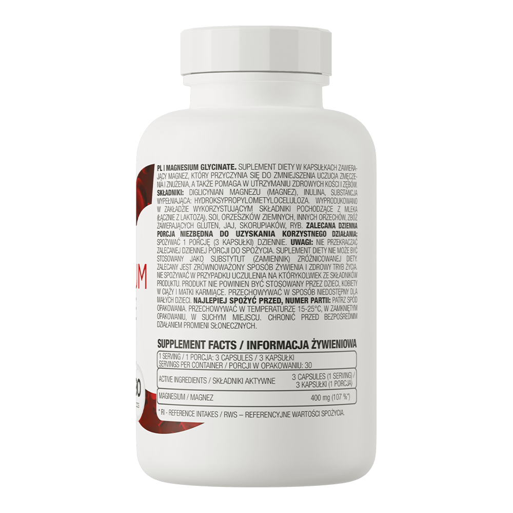 Magnesium Glycinate 400 Mg 90 Capsules | Magnésium Bisglycinate | Énergie | Muscles | Sommeil thumbnail 3