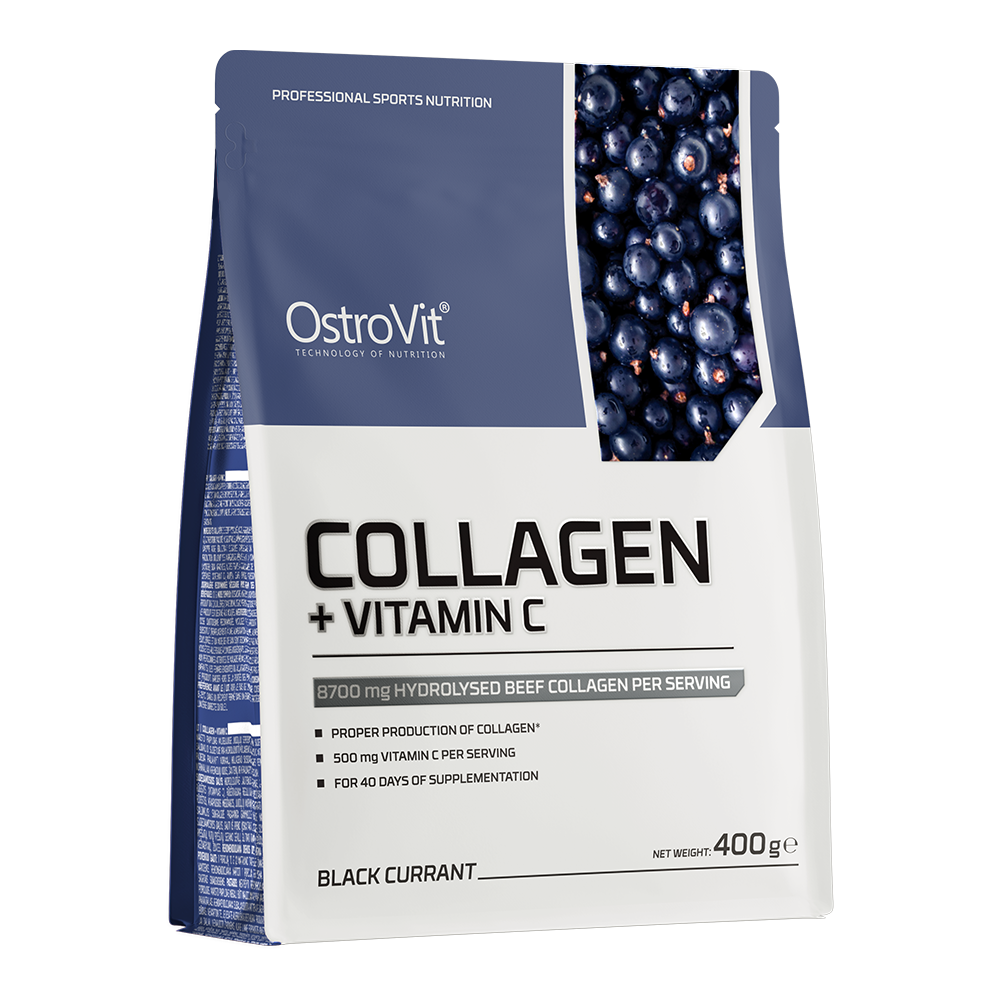 Collagen + Vitamin C 400 G Black Currant | Collagène Hydrolysé Pour Peau, Articulations & Beauté
