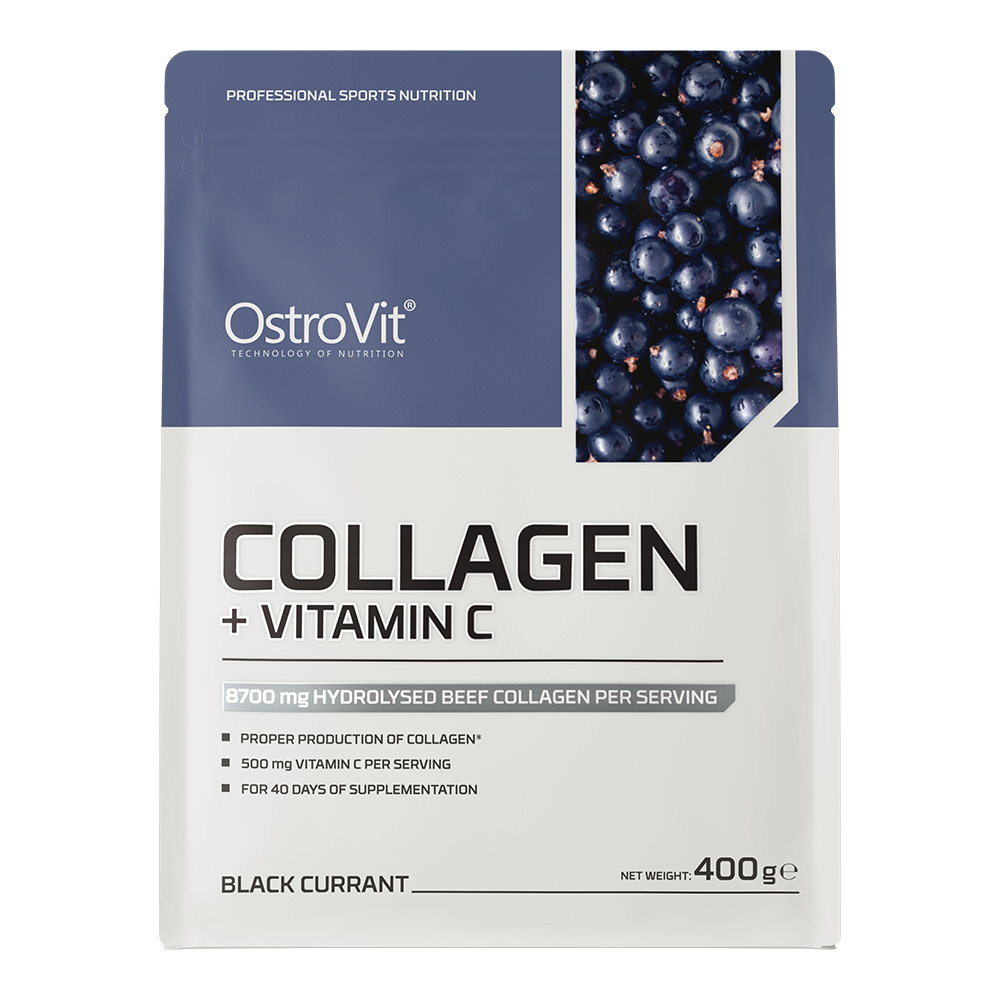 Collagen + Vitamin C 400 G Black Currant | Collagène Hydrolysé Pour Peau, Articulations & Beauté