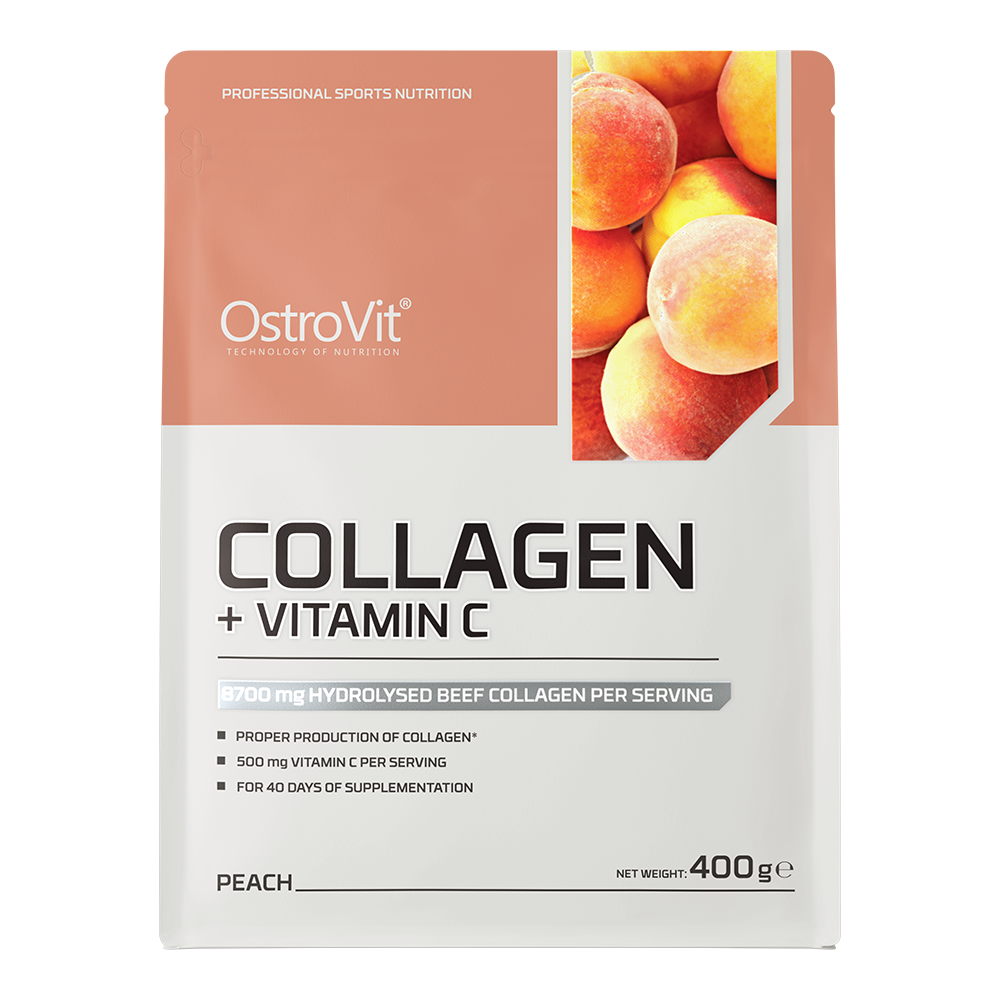 Collagen + Vitamin C 400 G Peach | Collagène Hydrolysé Pour Peau, Articulations & Beauté