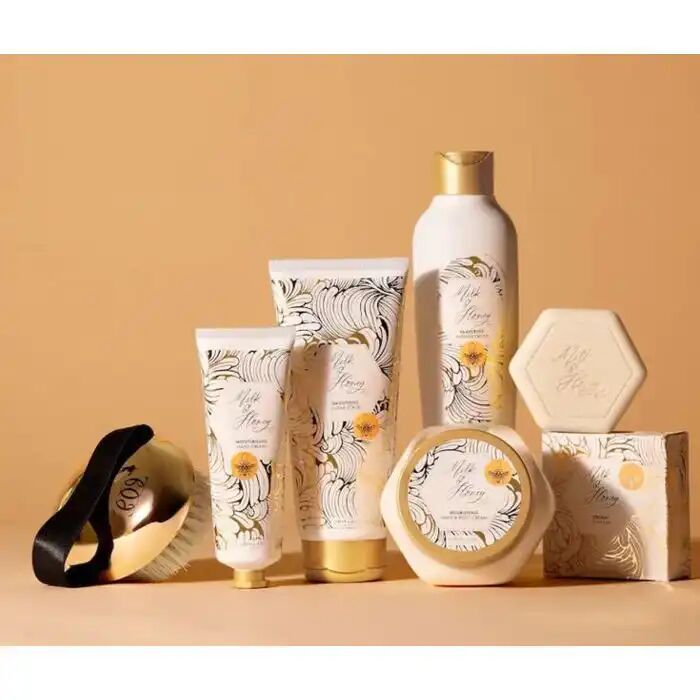 Pack Soin De La Peau : Milk And Honey Gold - Gommage Exfoliant - Crème De Douche - Crème Hydratante