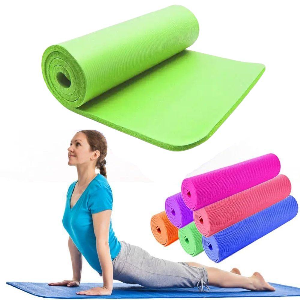 Tapis Fitness Pro Vert | Yoga, Gym Et Pilates | Confort Et Stabilité Pour Exercices À Domicile Ou En Salle