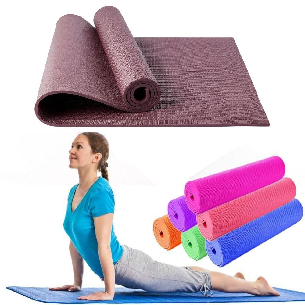 Tapis Fitness Pro Marron | Yoga, Gym Et Pilates | Confort Et Stabilité Pour Exercices À Domicile Ou En Salle thumbnail 1