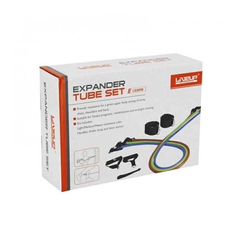 Live Up Kit De Bandes Élastiques Tone Tube | Entraînement Complet Bras, Jambes Et Fessiers thumbnail 5