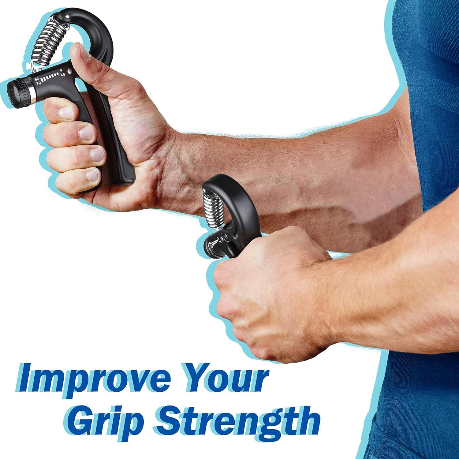 Hand Grip Réglable Pro | Renforcement Mains, Poignets Et Avant-bras 5–60 Kg thumbnail 3