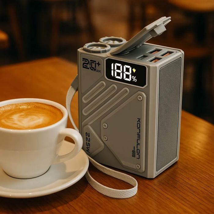 Power Bank A51q 20000mah 22.5w Avec Lampe Led + Sos thumbnail 4