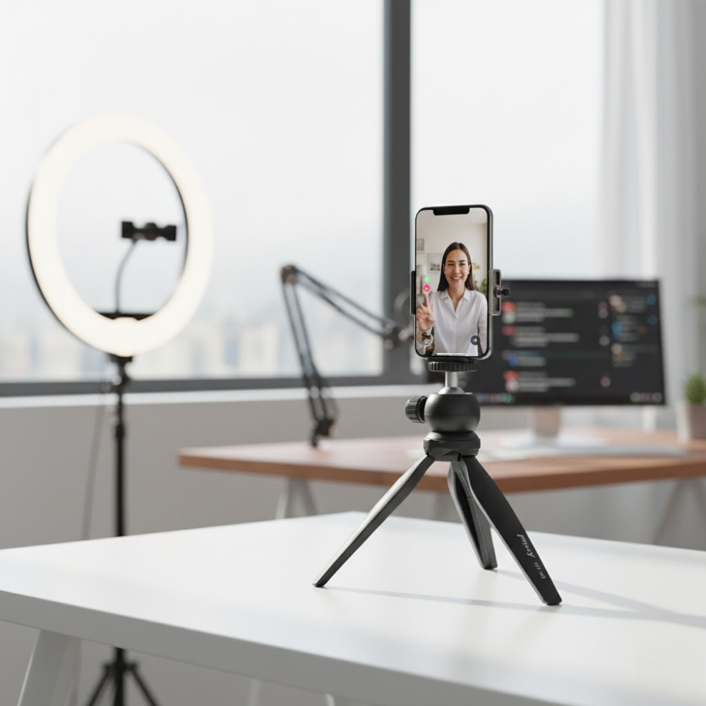 Mini Trépied De Table Portable Avec Tête Panoramique 360 thumbnail 5