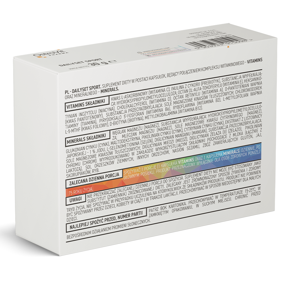 Dailyset Sport 60 Capsules | Multivitamines & Minéraux Pour Sportifs, Énergie & Immunité
