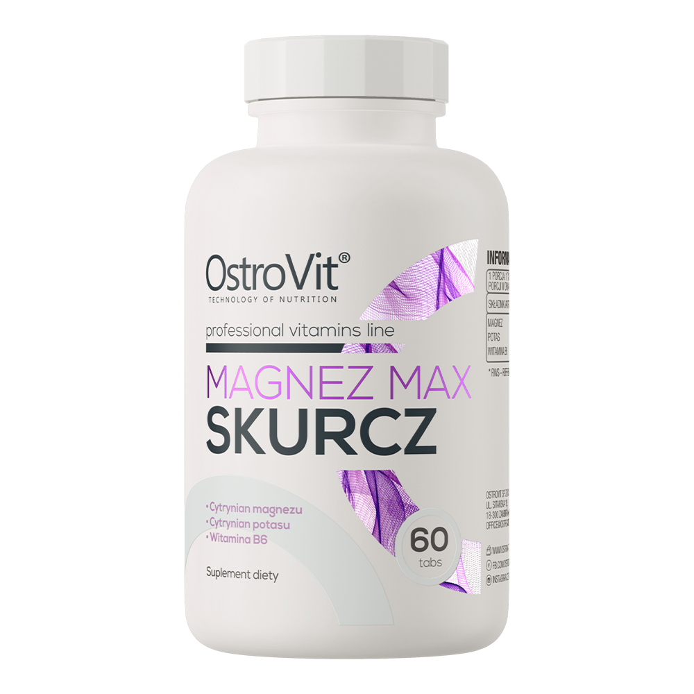 Magnesium Max Skurcz 60 Tabs | Magnésium, Potassium & Vitamine B6