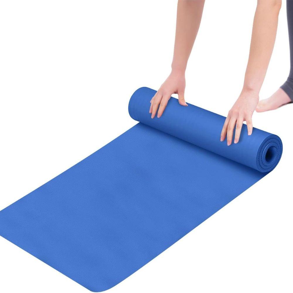 Tapis Fitness Pro Bleu | Yoga, Gym Et Pilates | Confort Et Stabilité Pour Exercices À Domicile Ou En Salle thumbnail 3