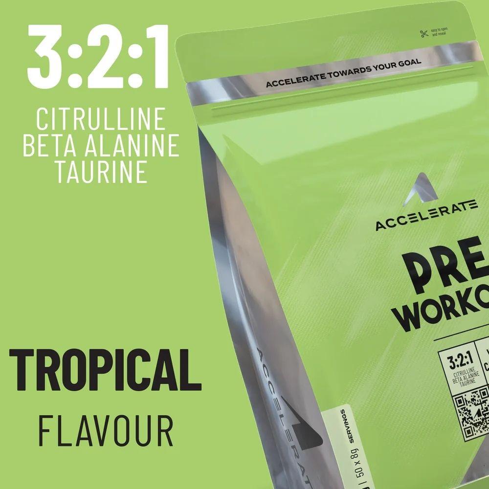 Pre-workout 400 G Tropical 50 Servings thumbnail 5