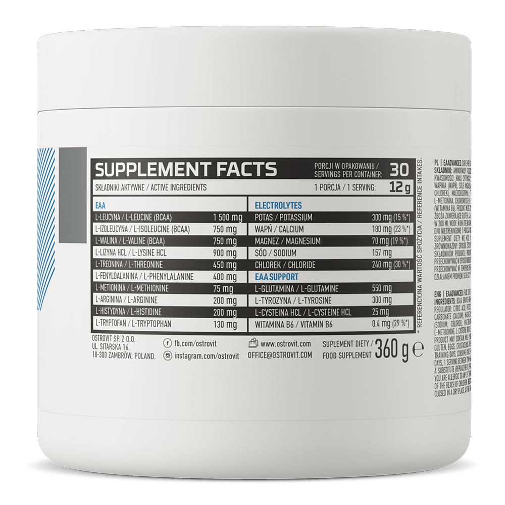 Eaa Advanced 360 G Poire | Acides Aminés Essentiels Pour Récupération, Croissance Musculaire Et Performance thumbnail 3