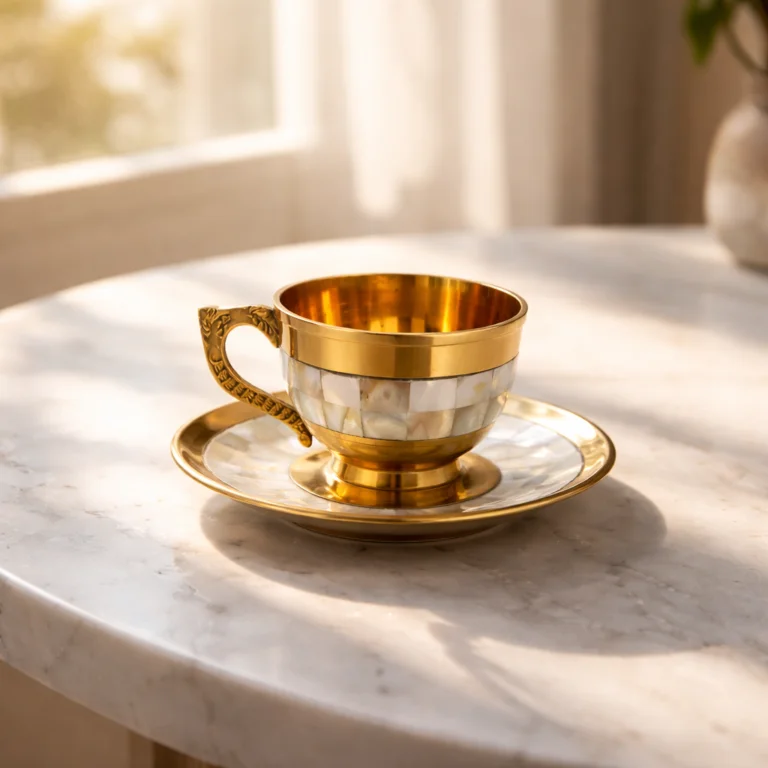 The Slow Coffee Set ( 4 Tasses + 4 Sous-tasses )