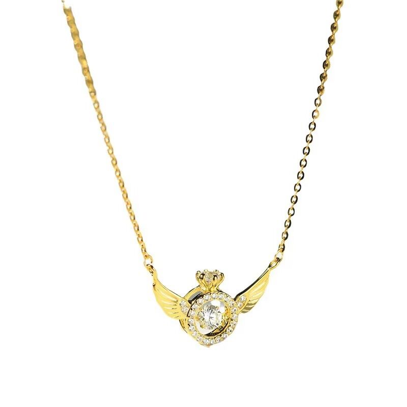 Colliers Avec Pendentif Ailes D'ange Pour Femmes Acier Inoxydable