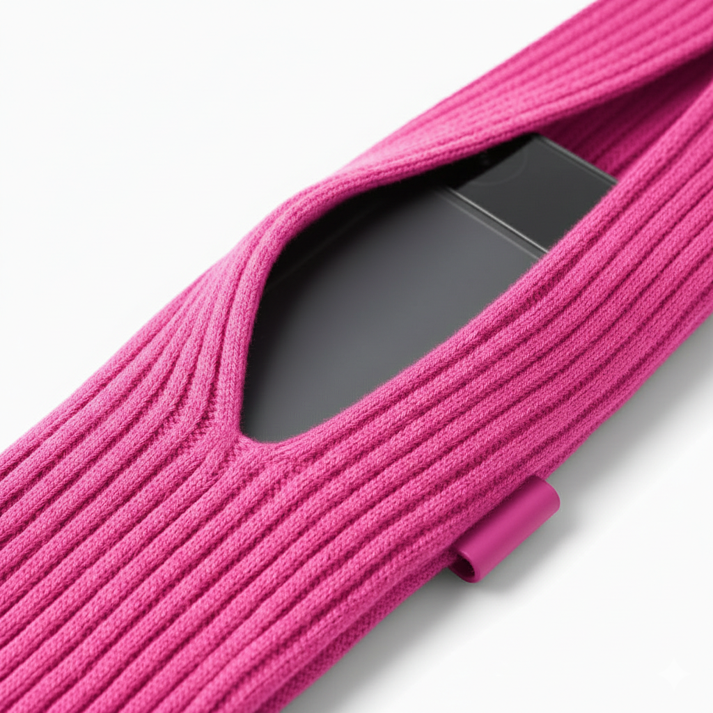 Étui Iphone En Tricot 3d Avec Bandoulière – 80 Cm thumbnail 2