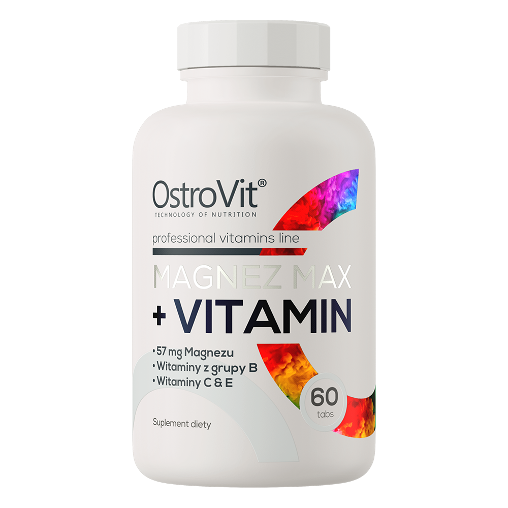 Magnesium Max + Vitamins - 60 Tablettes | Énergie & Anti-fatigue