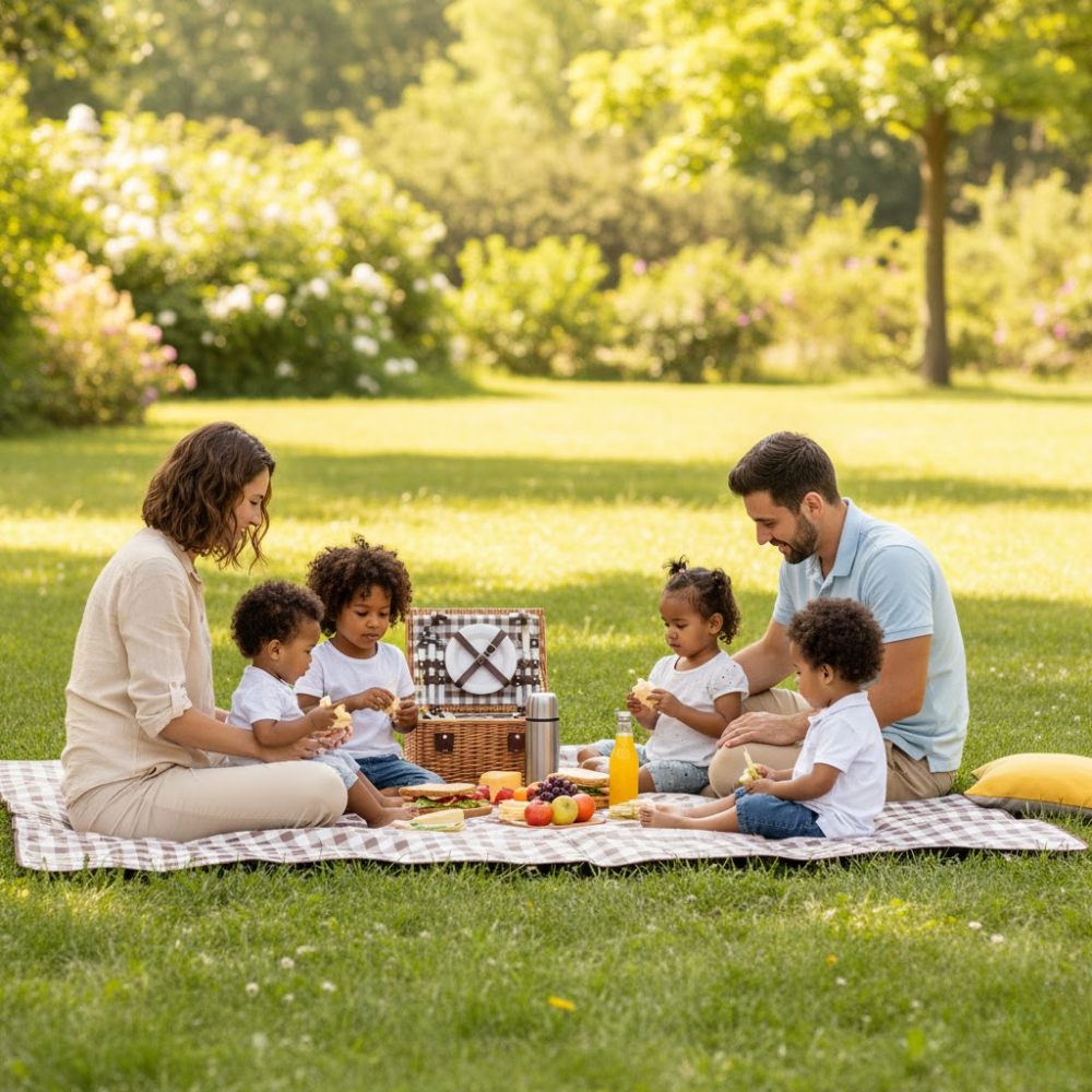 Tapis De Plage Et De Pique-nique Imperméable, Pliable Et Portable thumbnail 4