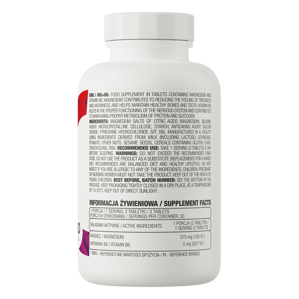 Mg + B6 – 90 Tablettes | Magnesium Citrate & Vitamine B6 Pour Énergie, Muscles & Bien-être thumbnail 3