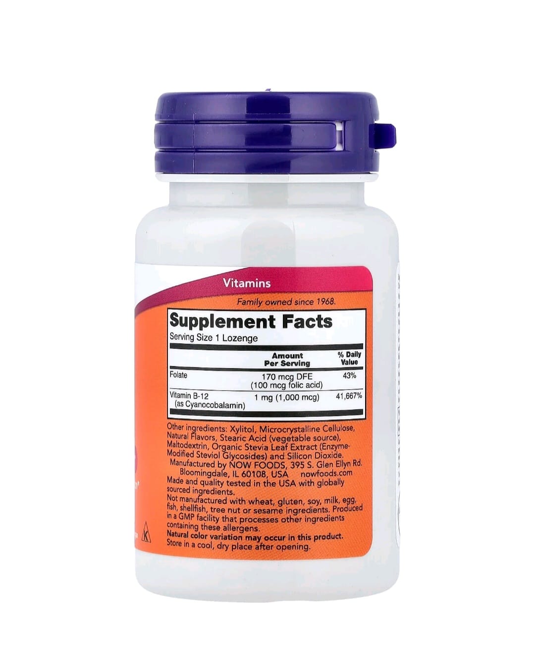 Vitamine B12 1000 Mcg – Énergie & Vitalité – 100 Pastilles