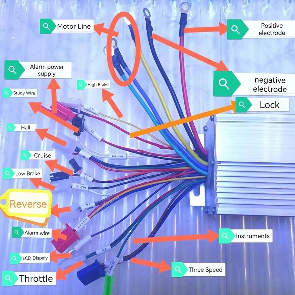 Contrôleur Électrique Sans Balais 1000w/1500w – 48v À 72v – Double Mode thumbnail 5