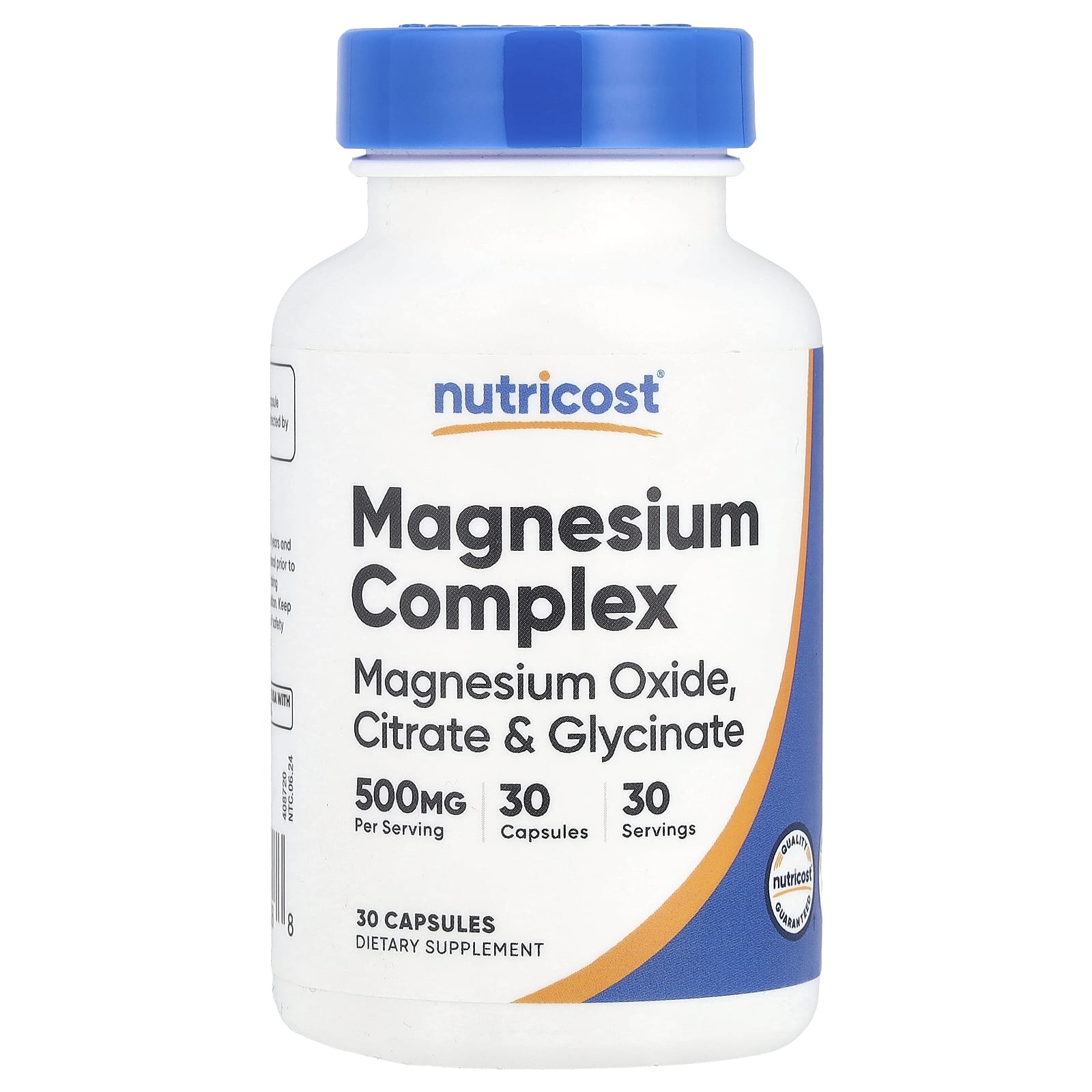 Complexe De Magnésium, 500 Mg, 30 Capsules
