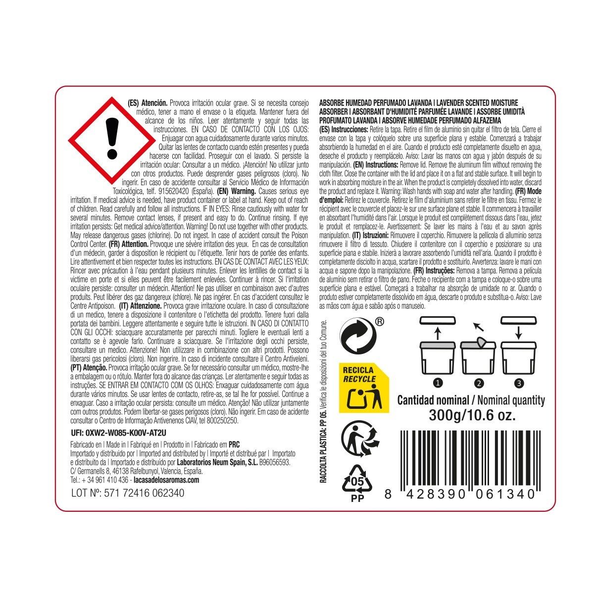 Absorbeur D'humidité Parfumé À La Lavande - 700ml thumbnail 3